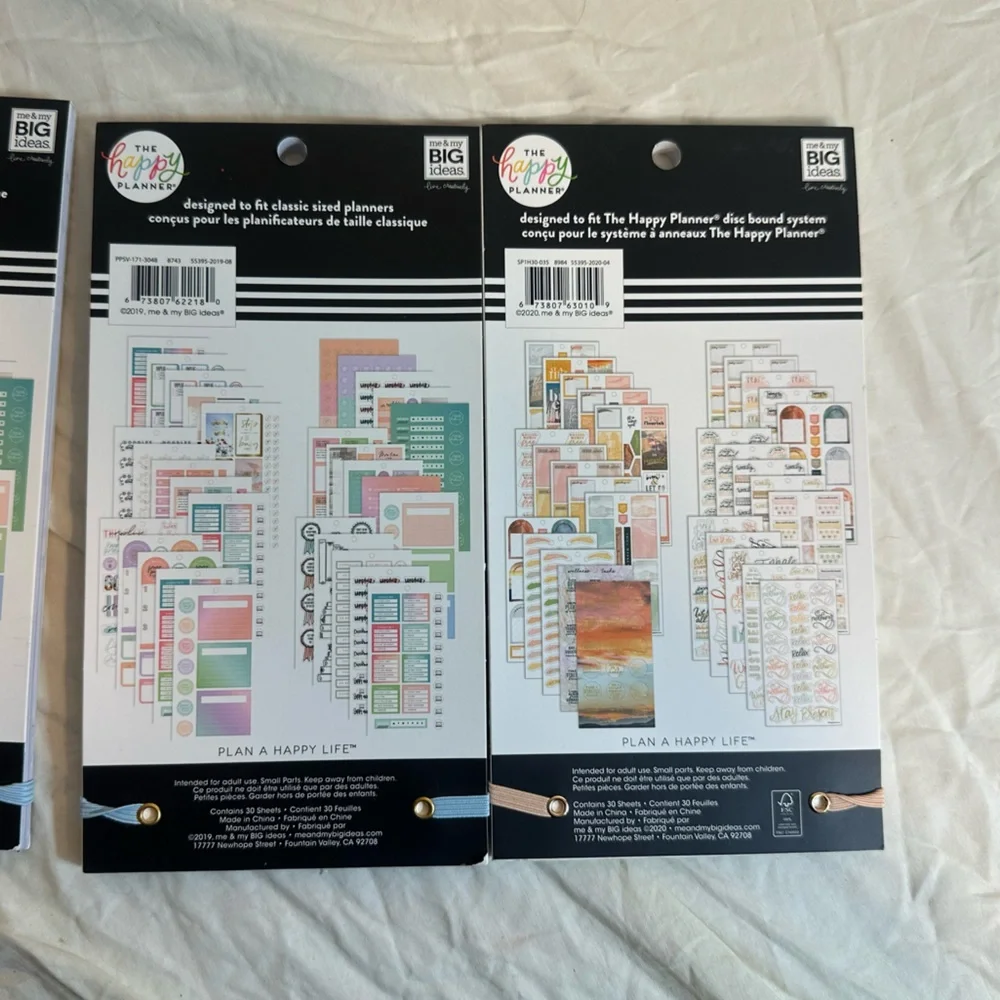 The Happy Planner 4 Pack Stickers 1 Wellness Planning 3 Digital Detox
